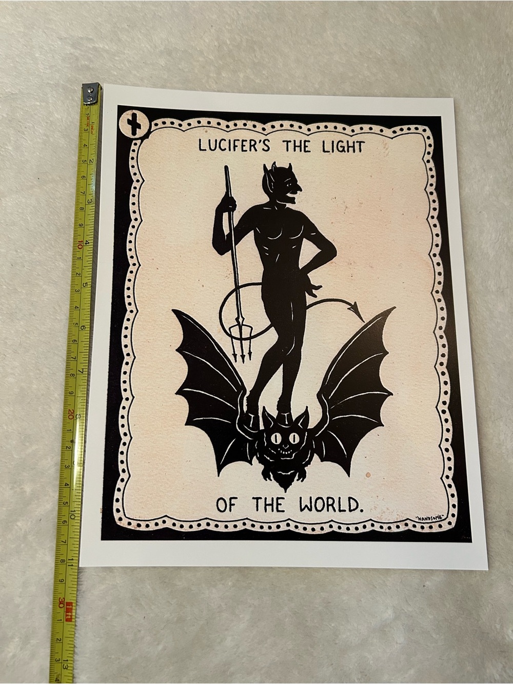 Print mountain vvitch bdsm Halloween witch spooky wall decor alt Lucifer gift